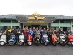 Danrem 062/Tn menghadiri Event Internal Komunitas Vespa Scooter Owners Group (SOG) Indonesia.